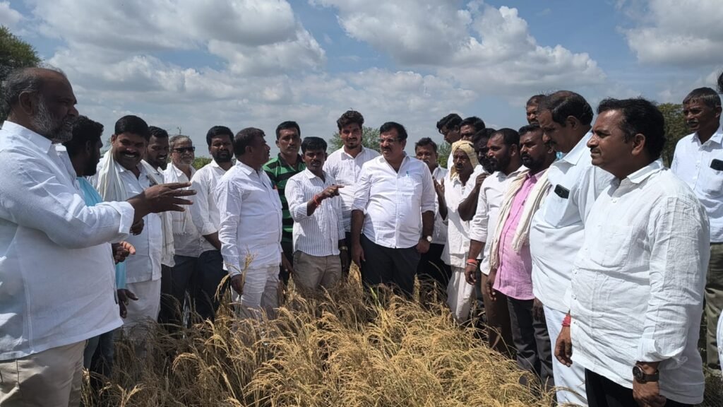 Chanti Kranthi Kiran Tekmal Dried Crops Drought Demand Medak